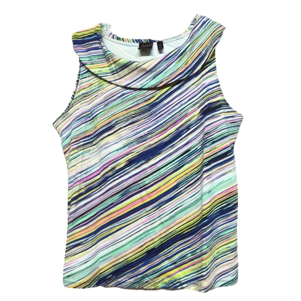 Rafaella Multicolor Striped Tank Top